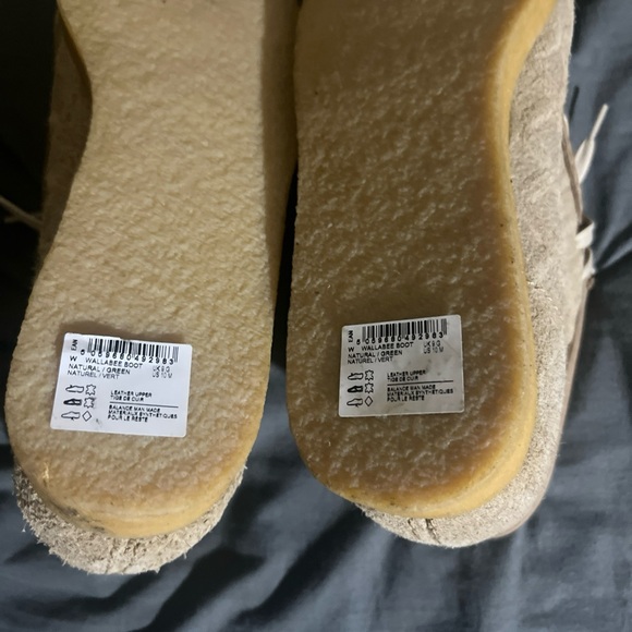 CLARKS Wallabee 'Sweet Chick' Speckled Waffle Suede Chukka Boots Men's Sz. 10M - Picture 8 of 9